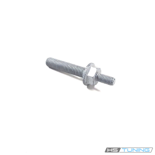 N-910-027-02 Genuine VW/Audi double collared bevel box stud, both threaded ends and central hexagon, original product photo 1