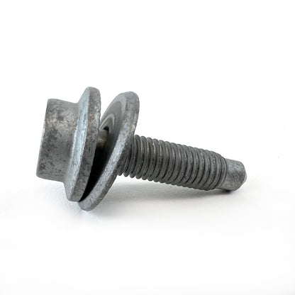 N-911-451-01 Genuine VW/Audi transmission crossmember socket head bolt, side profile of bolt head and threads, original product photo