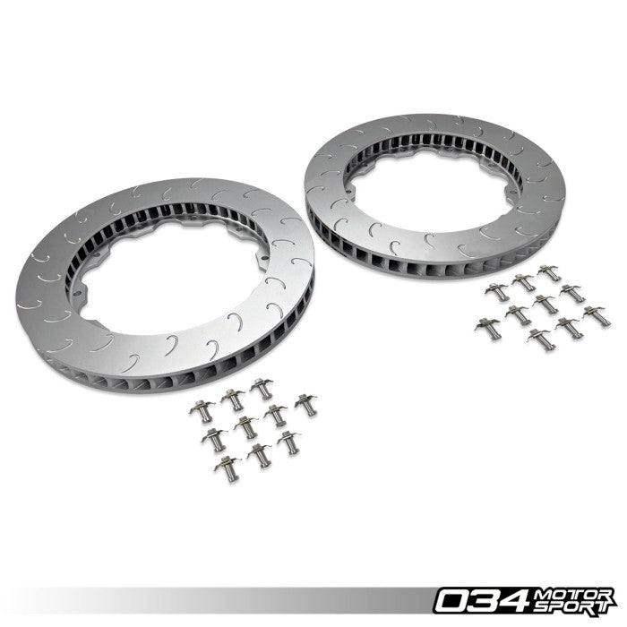 Replacement Front Rotor Ring Set, 390MM Stage 2, Gen 1 & Gen 1.5 Audi R8 (4.2 V8 & 5.2 V10)