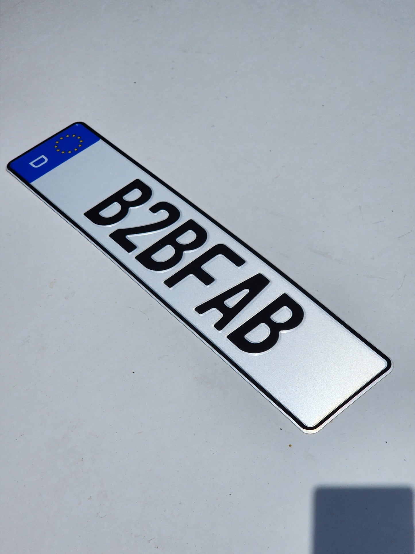 B2BFAB European License Plate