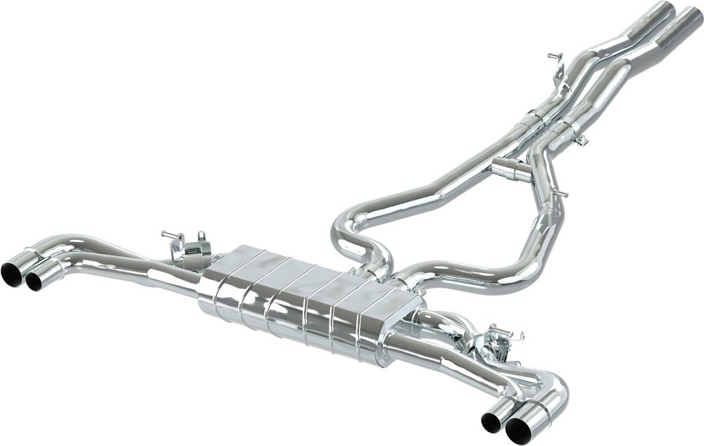Audi RSQ3 - ECE Valved Exhaust + MidPipes for OEM Tips (OE Actuators)