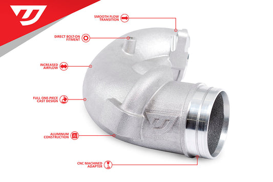 Unitronic 3-inch Turbo Inlet Elbow for 2.5 TFSI EVO