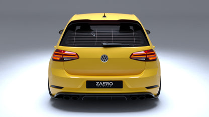 VW Golf R Mk7.5 EVO-1 Gloss Black Rear Diffuser