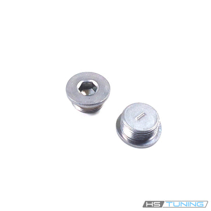WHT-005-282 Genuine VW/Audi metal transmission service plug shown in two original views, same original identification photograph, repeated original gallery photo 7