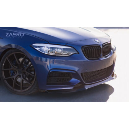 Zaero Design | BMW 2 Series, M235i & M240i F22 F23 EVO-1 Gloss Black Front Splitter